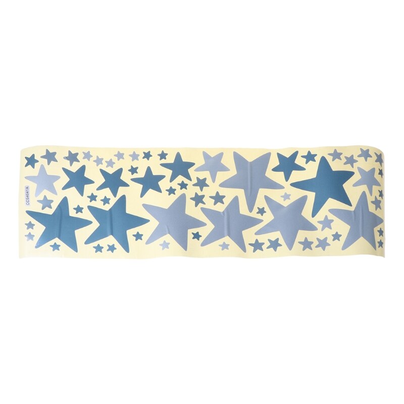 Colorful Stars Wall Stickers PVC Self-adhesive Removable Waterproof Wallpaper R66B