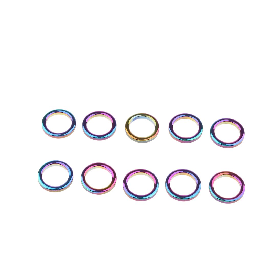 10PCS Fishing Rod Tip Repair Kit, Ceramic Guide Ring Rod Replacement Tip Tops Fishing Pole Repair Set, 3 Sizes Available