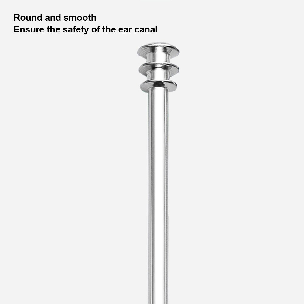 Double-Ended Ear Wax Remover Rvs Oor Pick Schoonmaken Lepel Oor Clean Tool