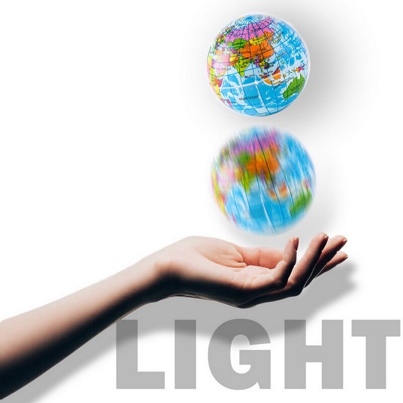 1Pcs 63Mm Aarde Bal Speelgoed Voor Kinderen Schuim Globe Anti Stress Wereldkaart Bal Atlas Globe Palm bal Planeet