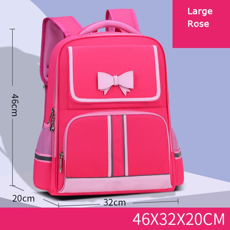 Waterproof children school bags For Girls kids backpacks Children Schoolbags primary School Backpacks kids Mochila Infantil: large rose