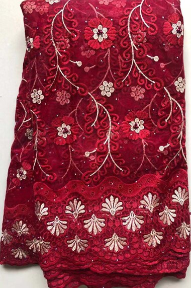 Nigerian Laces Fabrics Tulle African Laces Fabric Wedding African French Net Lace VLL4583: as pic6