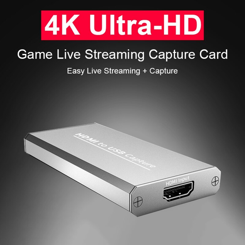 Usb 3.0 1080P 4K Hd Video Capture Hdmi Game Capture Kaart Geschikt Voor Game Live-uitzendingen Video-opname