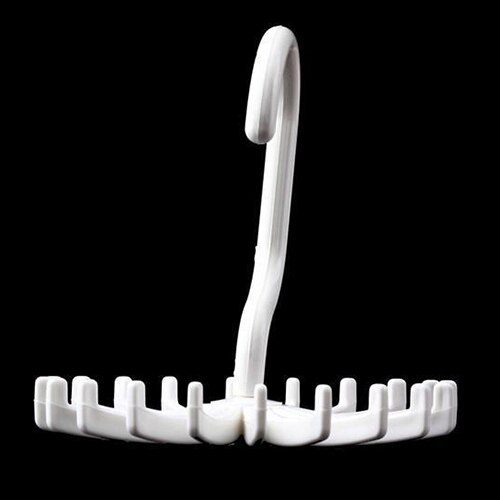 Porte-cravate rotatif réglable | porte-cravate réglable tenant 20 cravates de cou, organisateur blanc 6LOL