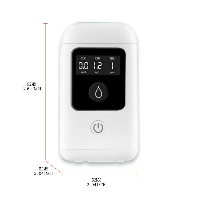 Water Detector TDS/TOC/COD Multiple Parameters Drinking Water Tester Digital Display Bacteria Real Time Detection Househ