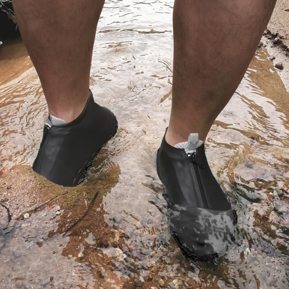 BXIO Siliconen Schoen Covers met Rits Outdoor Siliconen Laarzen Cover Mannen Waterdichte Overschoenen Antislip Schoenen Cover
