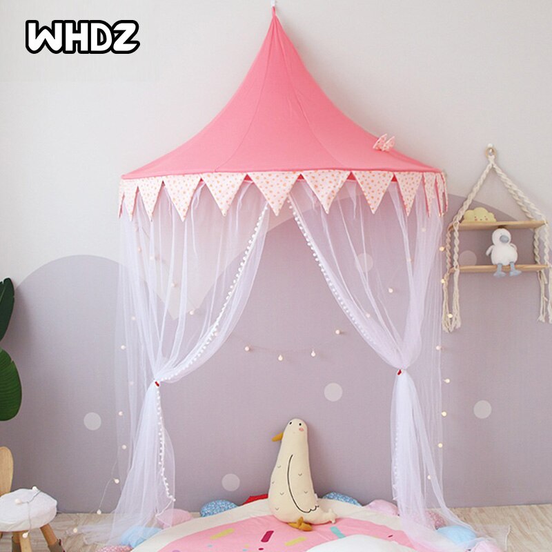 Kinderen Opknoping Tent Baby Bed Crib Canopy Tule Gordijnen Voor Meisjes Lezen Hoek Spel Huis Voor Meisjes Kamer