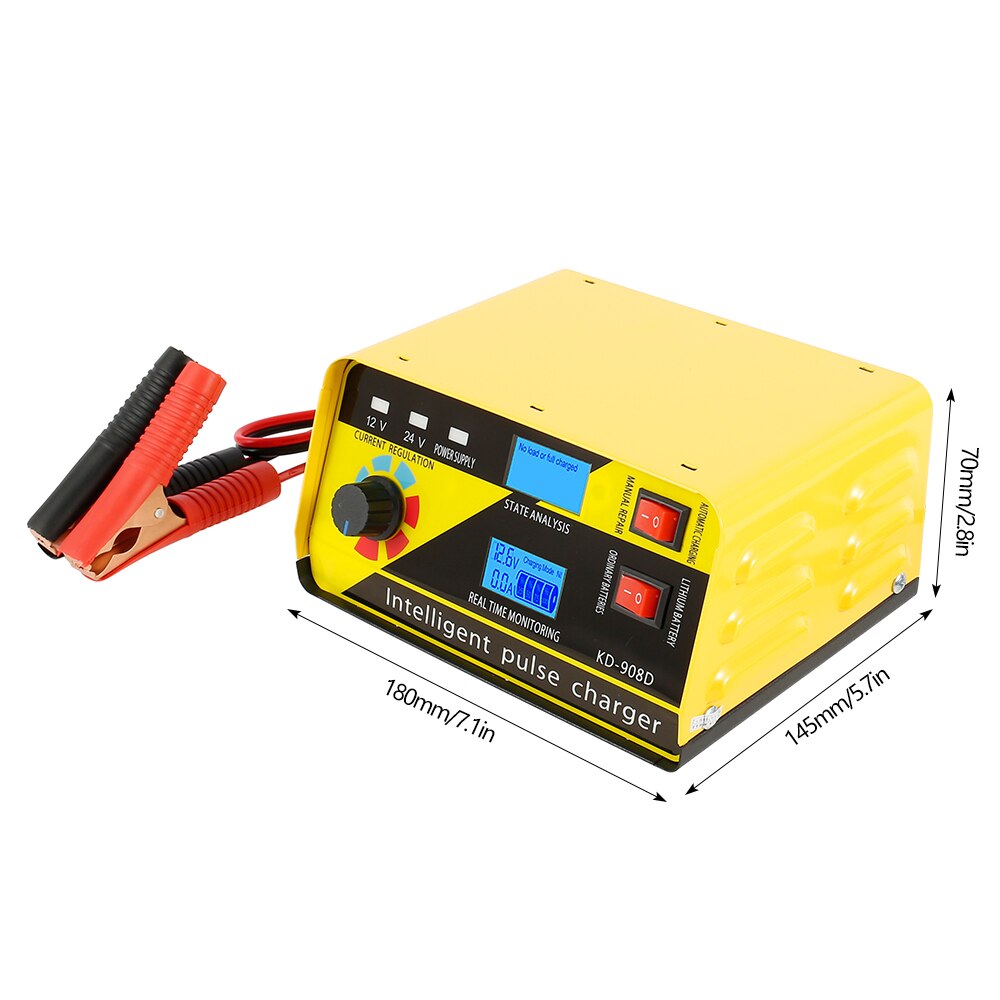 High-power car battery charger DC 12V24V car charger full intelligent universal repair lead-acid batteries