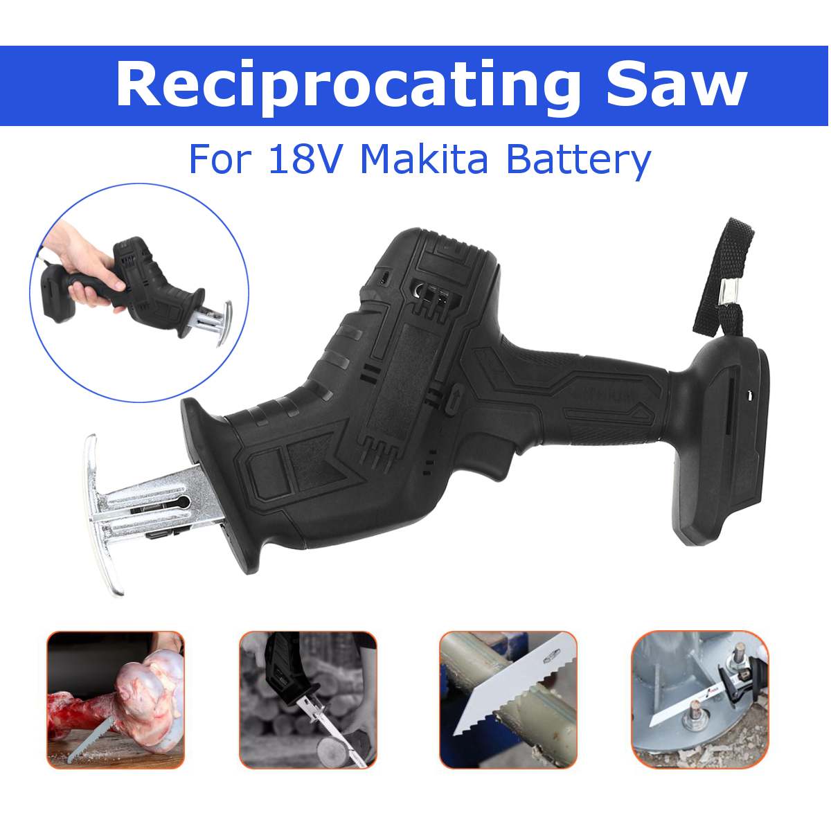 Reciprocating Saw Cordless Electric Saw for Wood Metal Plastic Cutting machine Power Saws for Makita 18V Battery ( no battery )
