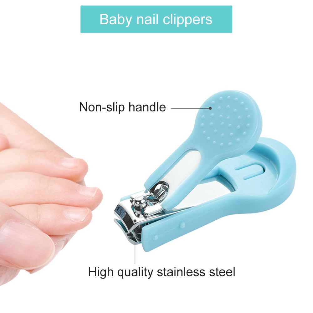 8pcs/set Baby Care Kit Baby Hygiene Kit Nail Scissors Clipper Portable Infant Child Healthcare Tools Sets for Toddler