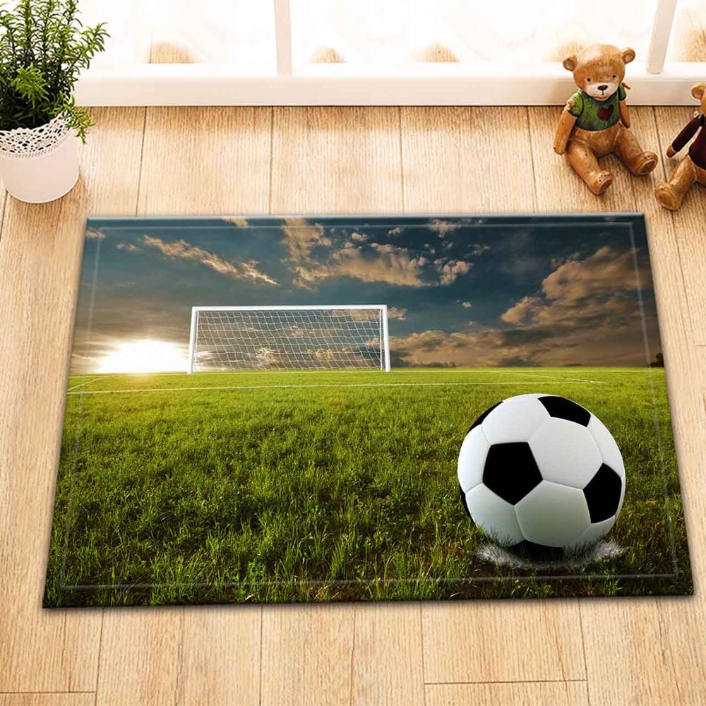 Lb 60*40 zachte witte zwarte voetbal blauwe vloermatten deurmatten slaapkamer tapijt vloerkleden voor woonkamer kinderkamer badkamer: 10728