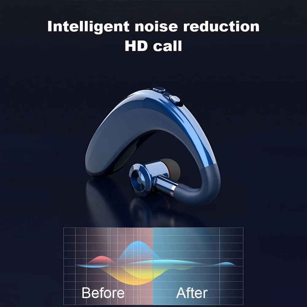 Nouveaux écouteurs sans fil Bluetooth (pas TWS)hifi 9D stéréo mains libres réduction du bruit casque d'affaires HD micro écouteurs