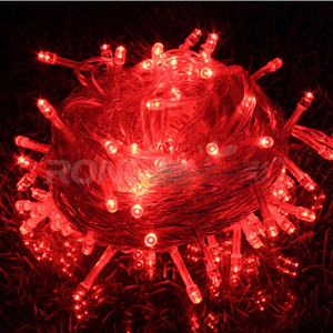 Rgb Led Verlichting Strings 10M 110V 220V 8 Modi Waterdichte IP65 Kerst Garland Fairy Lights Outdoor Indoor Decoratie: Red / 220V EU Plug