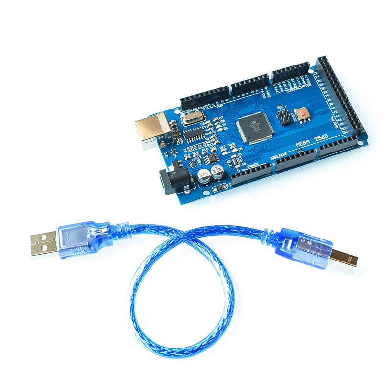 Mega 2560 mega 2560 r3 ( atmega 2560-16au ch340g)  avr usb-kort udviklingskort mega 2560 pro til arduino udvidelseskort diy-sæt: Lysegul