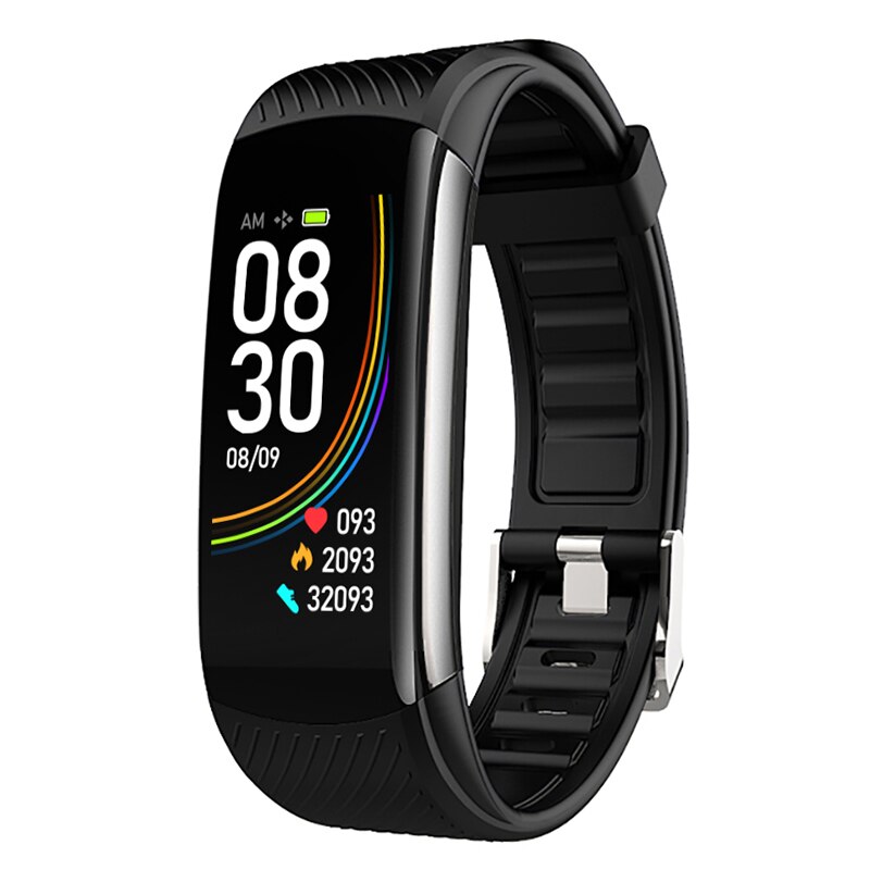 Armband Druk Meting Fitness Armband Activiteit Tracker Hartslagmeter Bloeddruk Tonometer Smart Polsband: Balck