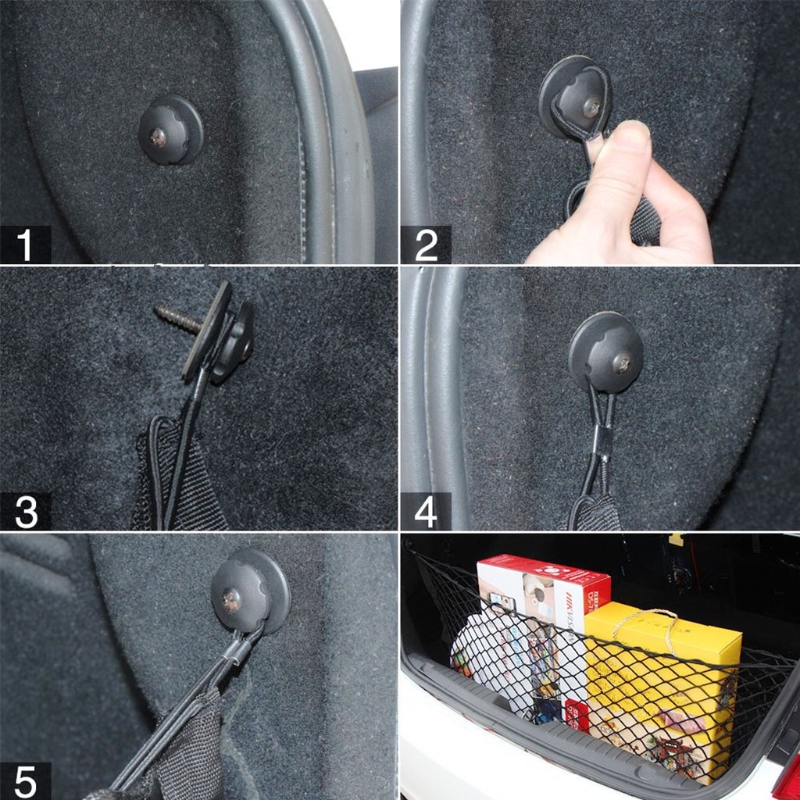Vehicle Car Truck Cargo Net Black Stretchable Cargo Organizer Automotive Storage Accessories for Saving Car Interior Space