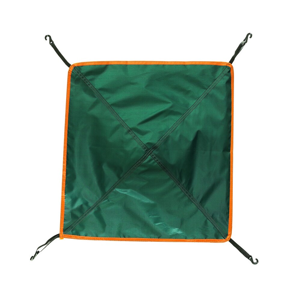 Udendørs camping anti uv picnic letvægts vandtæt stof markise telt presenning tagdæksel bærbar regnflue baldakin rejse strand: Grøn