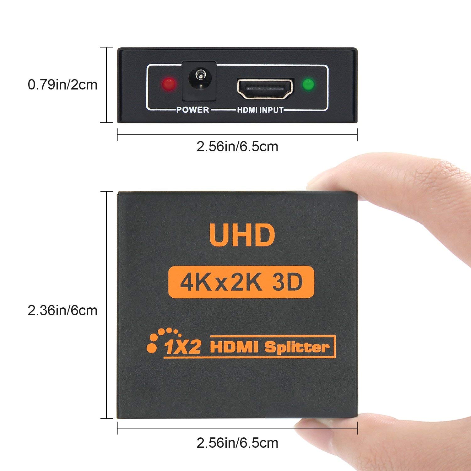 Factory Prijs Hdmi Splitter 1X2 4K X 2K Uhd 1080P 3D 1 In 2 Out 1 Naar 2 Hdmi Splitter Converter