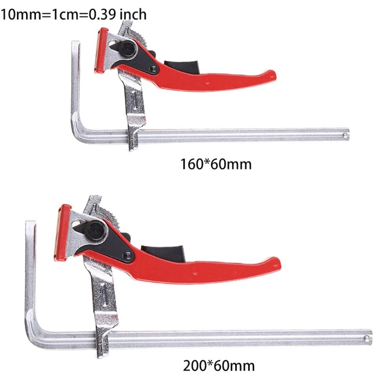 Featured Quick Release Table Clamp Ratcheting Table Clamp 7.9”/6.3” Inch Woodwork Clamp Bench Clamp Carpenter Table Vise