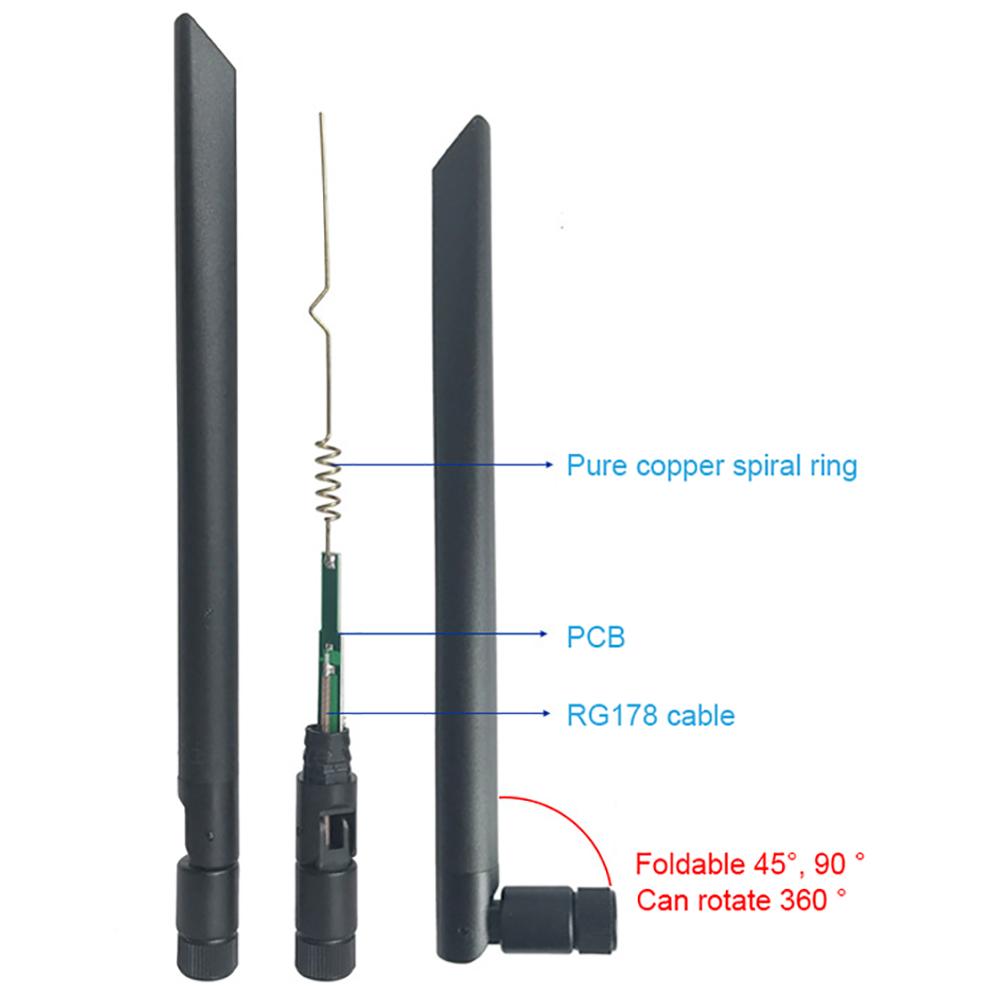 High-gain WIFI Network Folding Antenna 6dbi 2.4G Omnidirectional Antenna 50W SMA Male Connector For Router Indoor Outdoor
