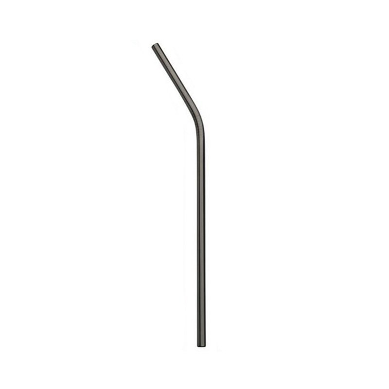 Reusable Drinking Straw Stainless Steel Straw for Bubble Tea Eco Friendly Drinking Straws for Drink Water Cappuccino Coffee: bent-black