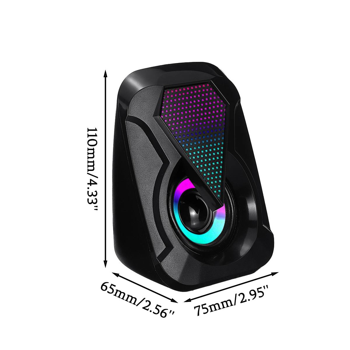 K-1053 Pc Computer Speakers Sound Box Met Subwoofer Voor Pc Hifi Stereo Microfoon Usb Bedraad Met Led Licht Voor Desktop computer