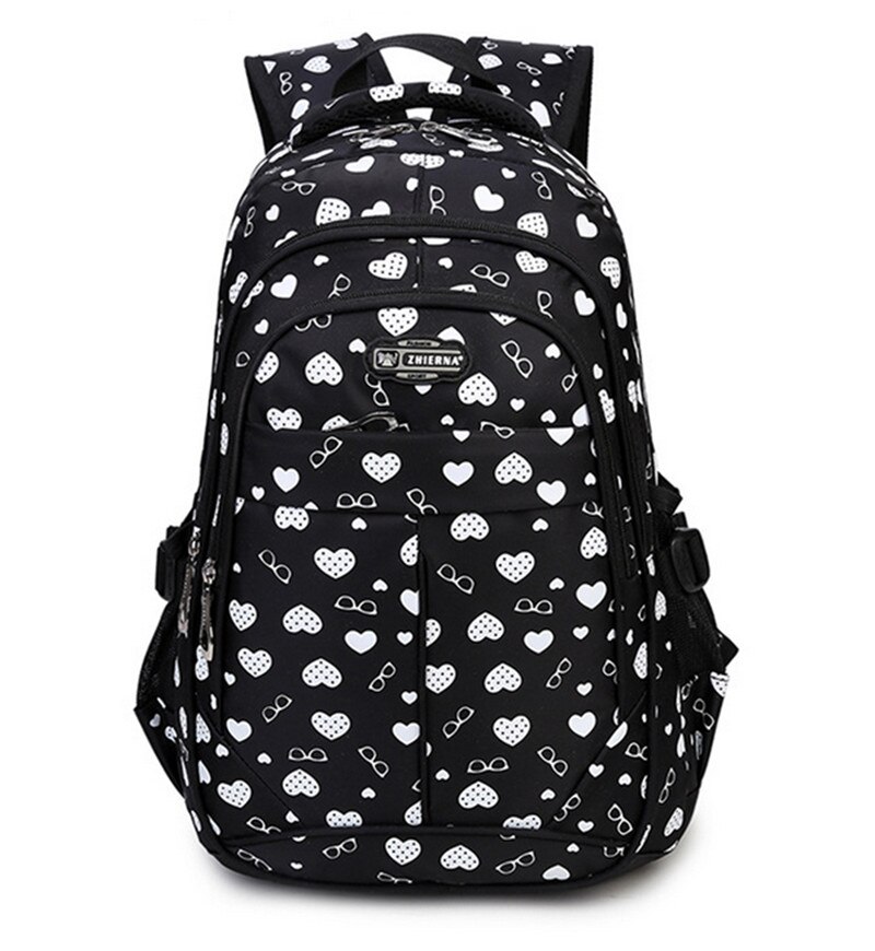 Duże szkolne torby dla nastolatków dziewczęta damskie plecaki podróżne torby na ramię cukierki plecak Bagpack śliczne torby na książki Mochila Escolar: czarny