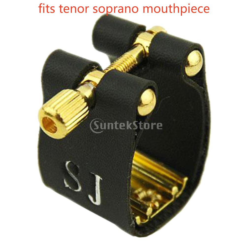 Saxophone Fastener Clip Alto Tenor Soprano Sax Ligatures Fastener Cap for Saxophone Clarinet Bakelite Mouthpiece: army green