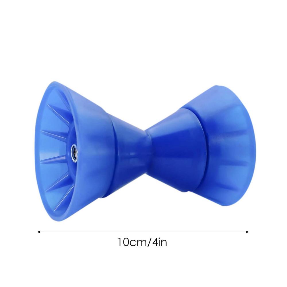 Bugrolle für Bootsanhänger, stoßdämpfender Bootsanhänger, vordere Rolle, Bootsbogenrolle, rostfreie Bootsrampe, Rollen, Bootsanhänger: Blau