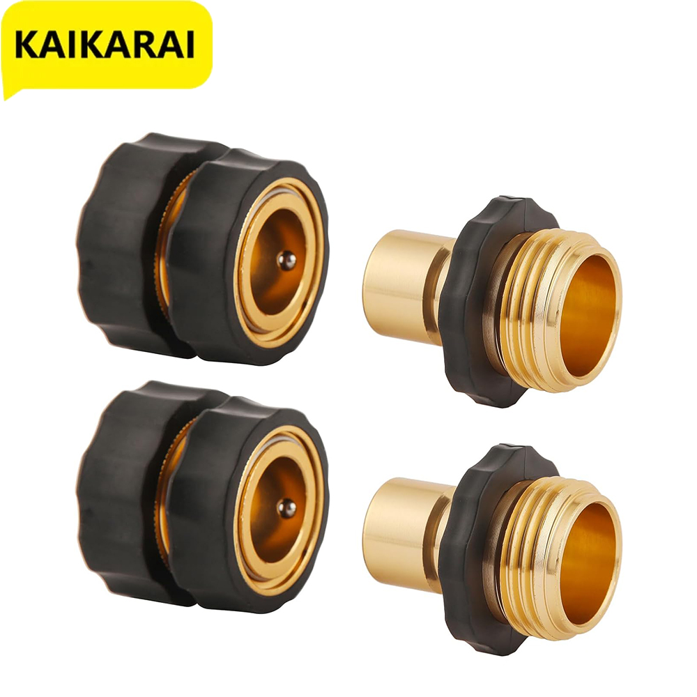 Garden Hose Quick Connector 3/4 Inch Male and Female Garden Hose Connector Quick Connector Garden Hose Accessories
