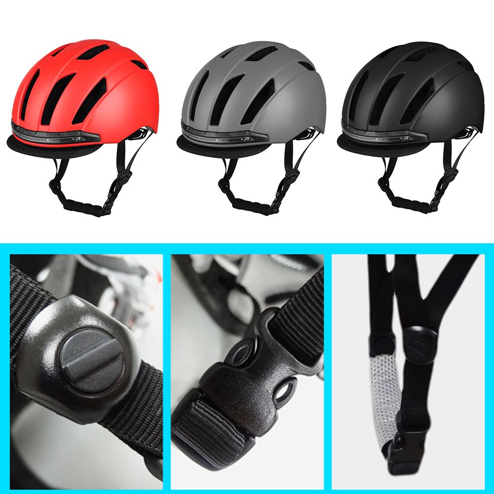 Bicycle Helmet Protective Remote Control Front Rear Indicator Light Safety Helmet For Bikes Scooters