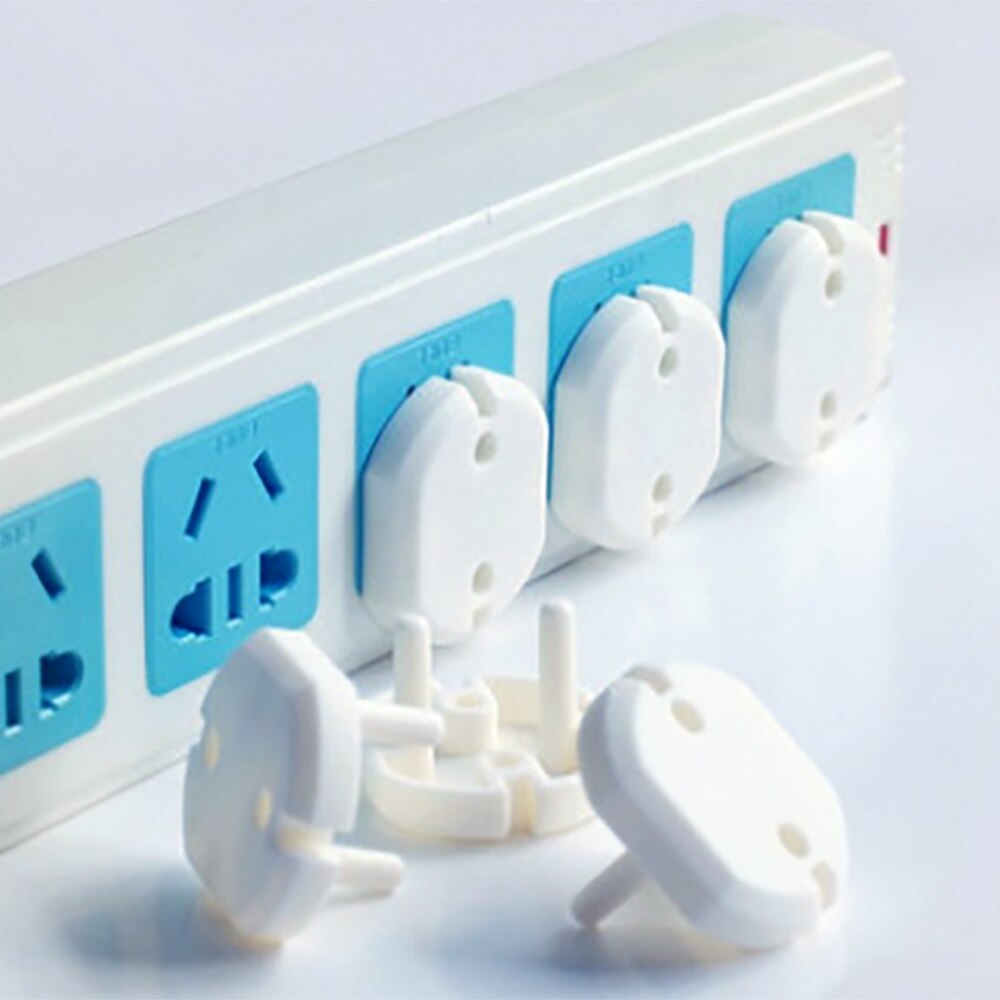 Anpro 10Pcs Electrical Outlet EU Plug Rotated Socket Anti Electric Shock Protector Plug Cover for Child Safety Guard Protection
