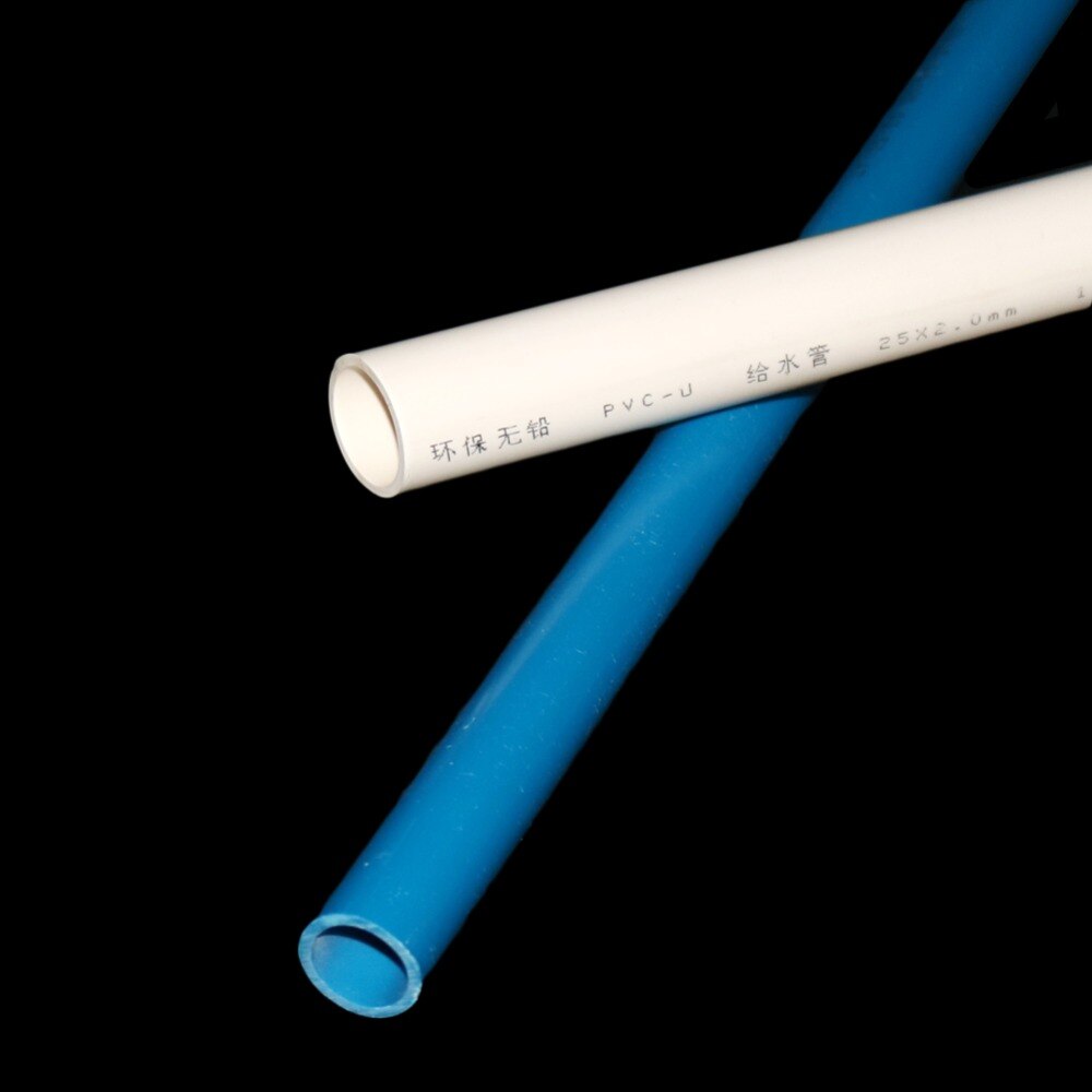 48-50cm(19"Length) PVC Pipe Outer diameter 20mm 25mm 32mm Home Garden Irrigation Tube Fish Tank Water Pipe 1 Pc