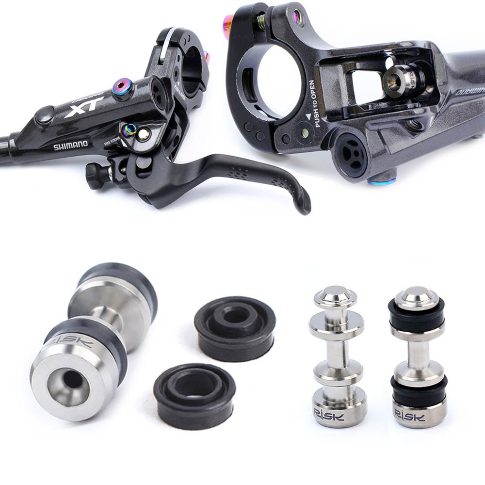 RISK-pistón de palanca de freno de bicicleta de titanio para Shimano XT/SLX/XTR, pinza de freno de disco hidráulico, piezas de reparación de bicicleta de carretera MTB