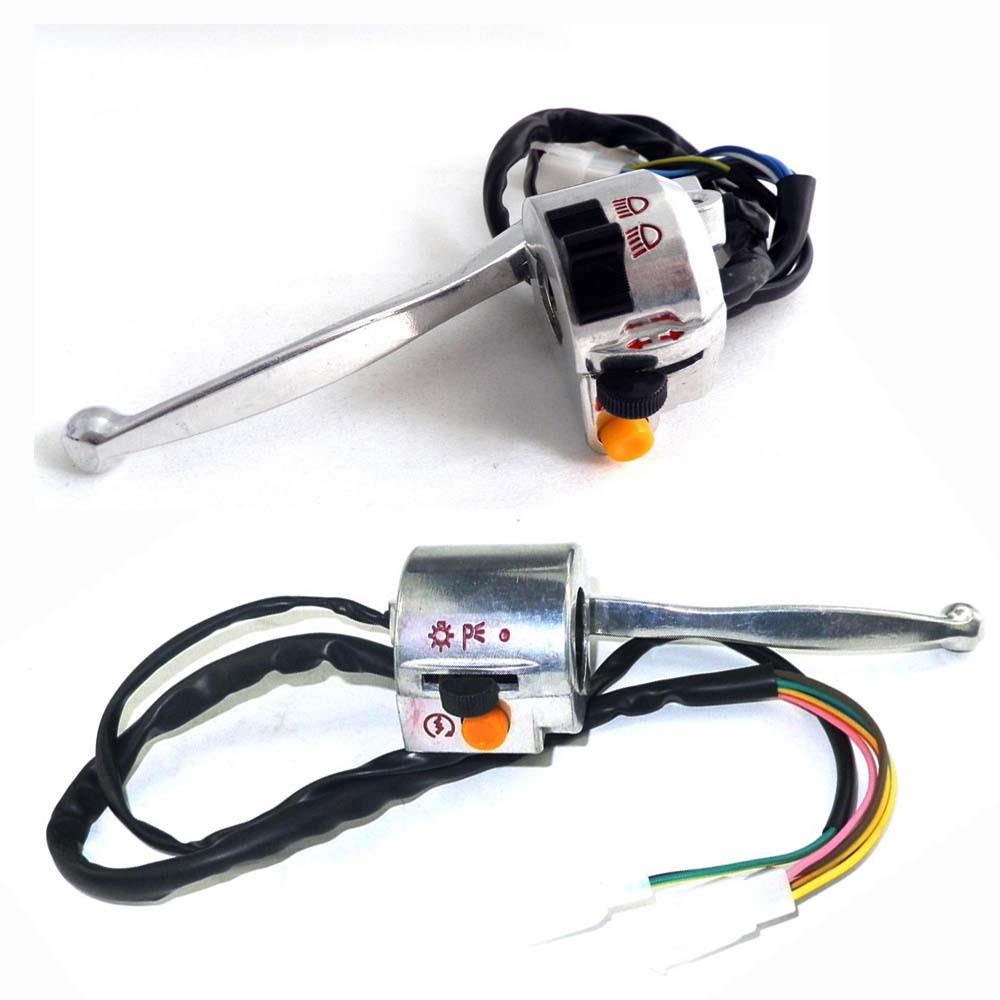 Motorcycle Right and Left Handlebar Switch 22mm for 50cc Retro Chinese Scooter JH70 JH48 drum brake