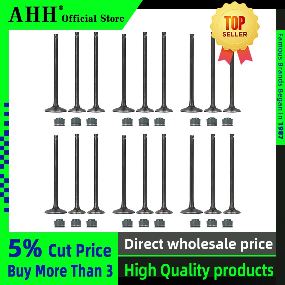 AHH 3 pièces/ensembles soupapes d'échappement d'admission avec joint d'huile pour HONDA Steed400 Steed600 Steed Big Ant VTR VTR250 accessoires de moto