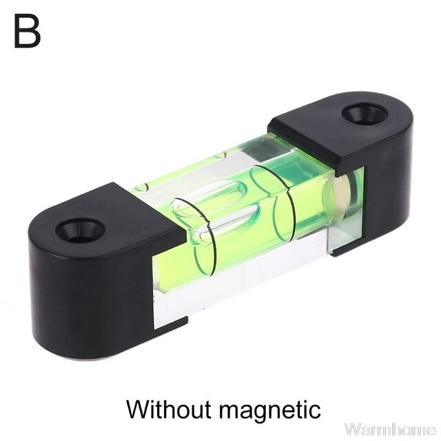 Magnetic Spirit Level Bubble High Precision Horizontal Bead Level Bubble Mini Cylinder Level Bubble Measuring Tools: B
