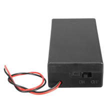 3.7V 2X18650 Batterij Houder Connector Storage Case Box Aan/Uit Schakelaar Met Lood