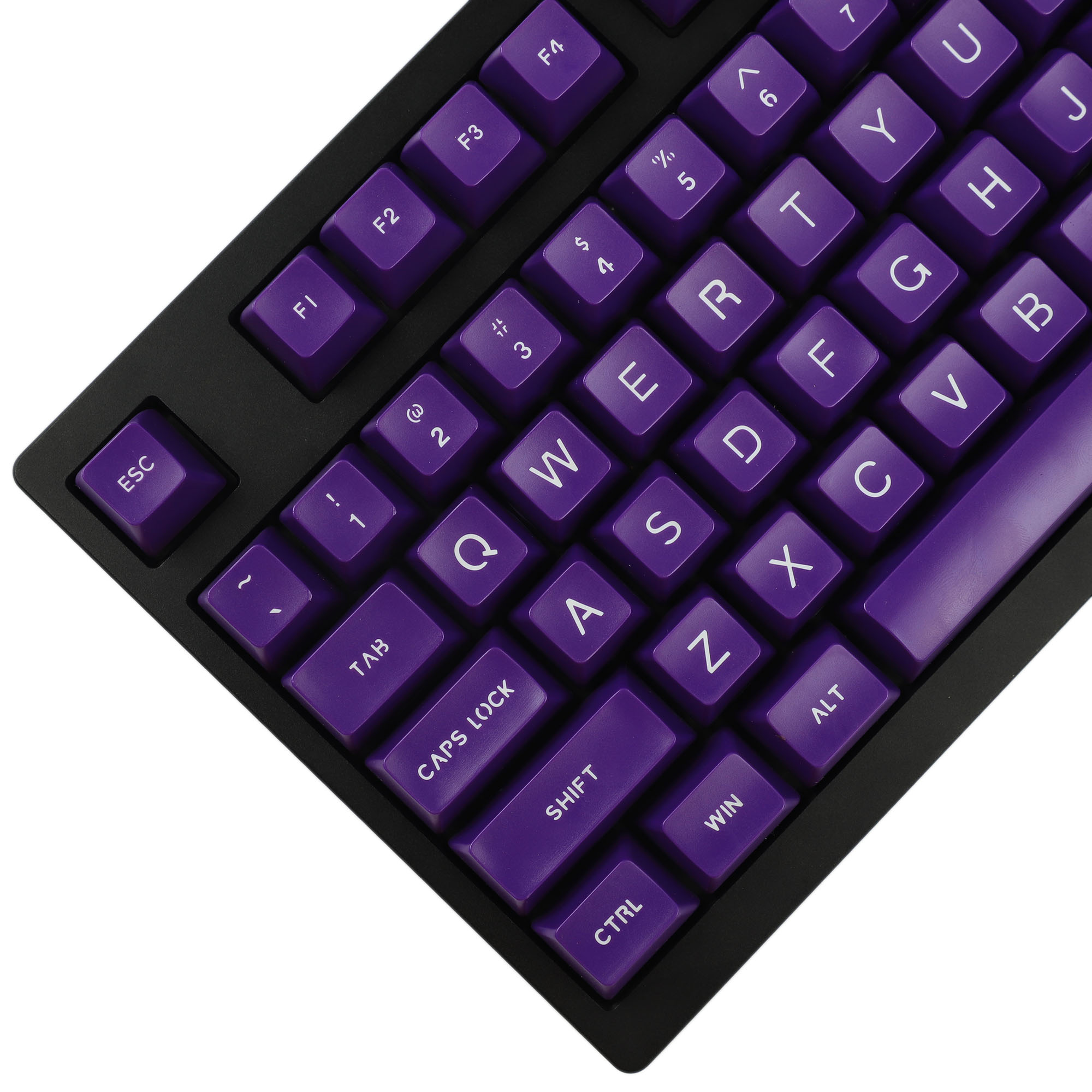 SA 112 Keycap Doppel Schuss Nicht Glanz Durch Dick ABS Ball bilden ANSI ISO Standard-qwerty-tastensatz Für MX Mechanische Tastatur 61 87 TKL 104 Laptop: Violett Base Weiß