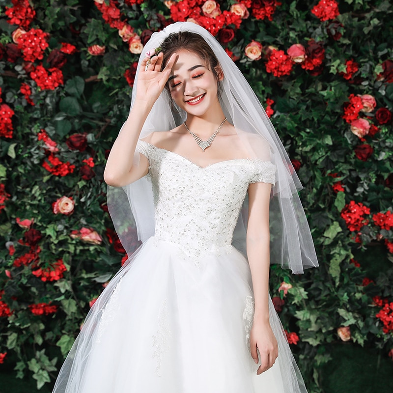 Velo de novia corto blanco de dos capas, de 90cm con peine velo de novia, velos de marfil para de boda, velo de tul suave de champán negro, velo de novia sposa