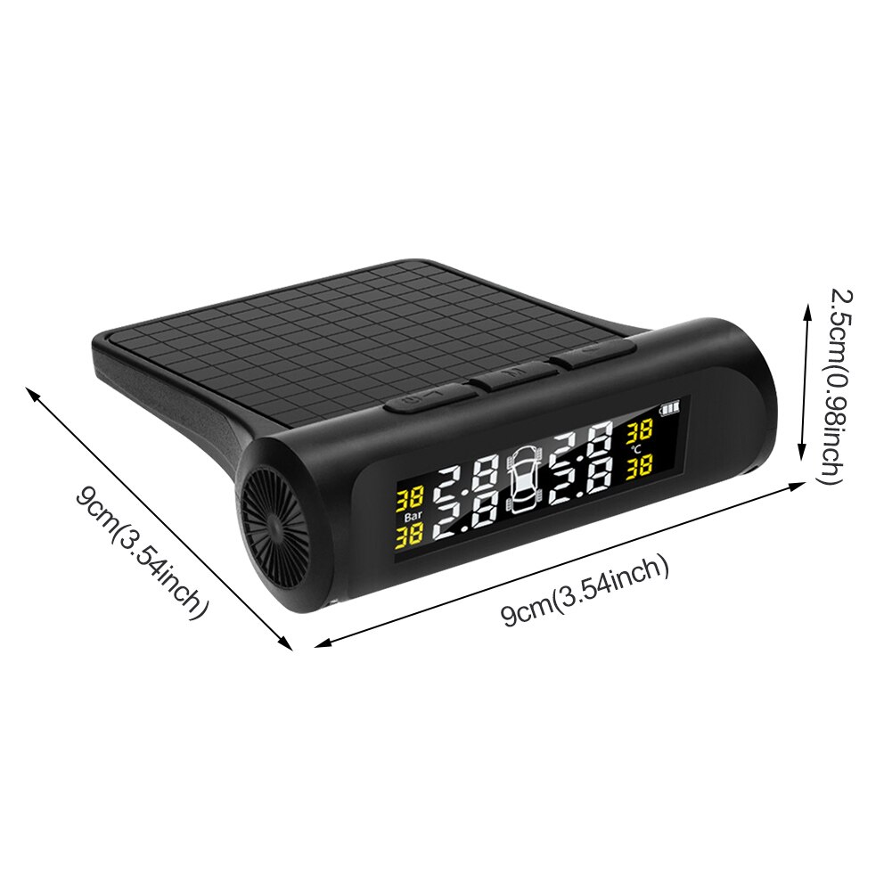 Battery Type Wireless Car Tire Pressure Monitor Auto Security Alarm Systems Temperature Warning Car Check Tool