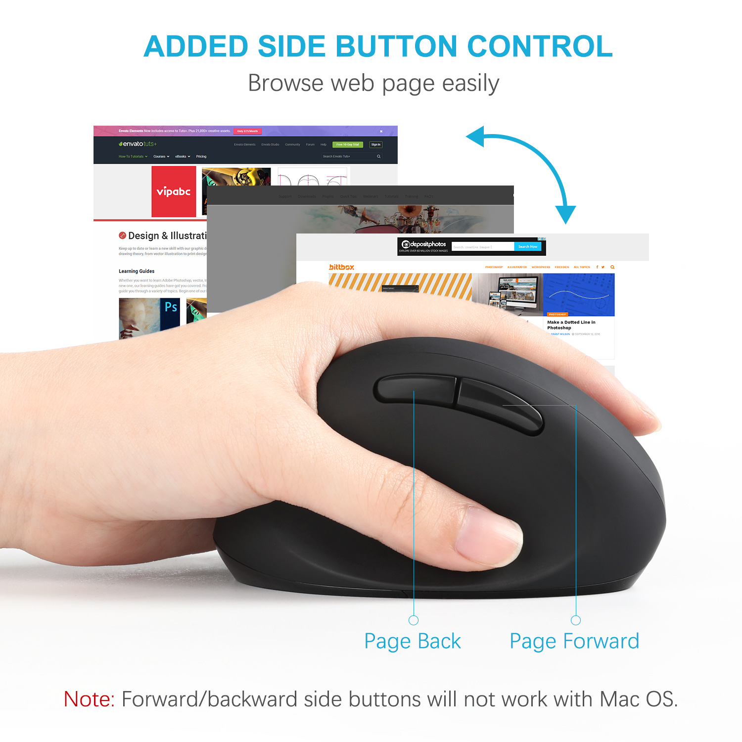 Jelly Comb – souris verticale ergonomique, 2.4G, sans fil, pour gaucher, pour PC, ordinateur portable, Notebook
