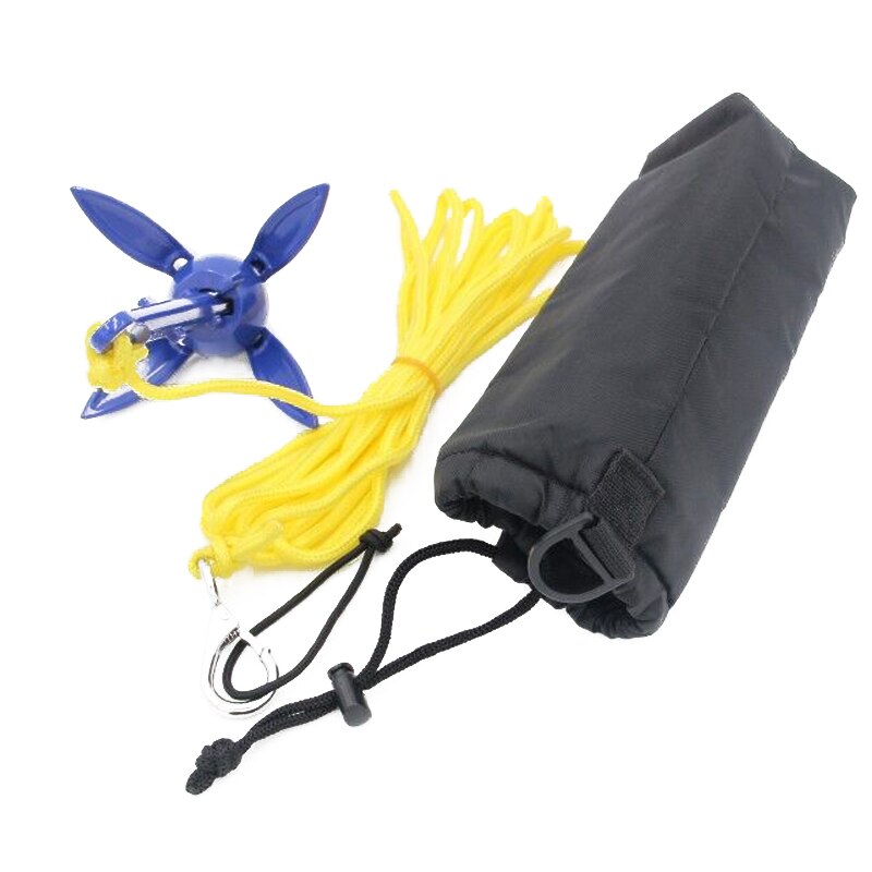 Kit d'ancrage pliable en aluminium avec corde, pour canoë Kayak petit bateau f-best