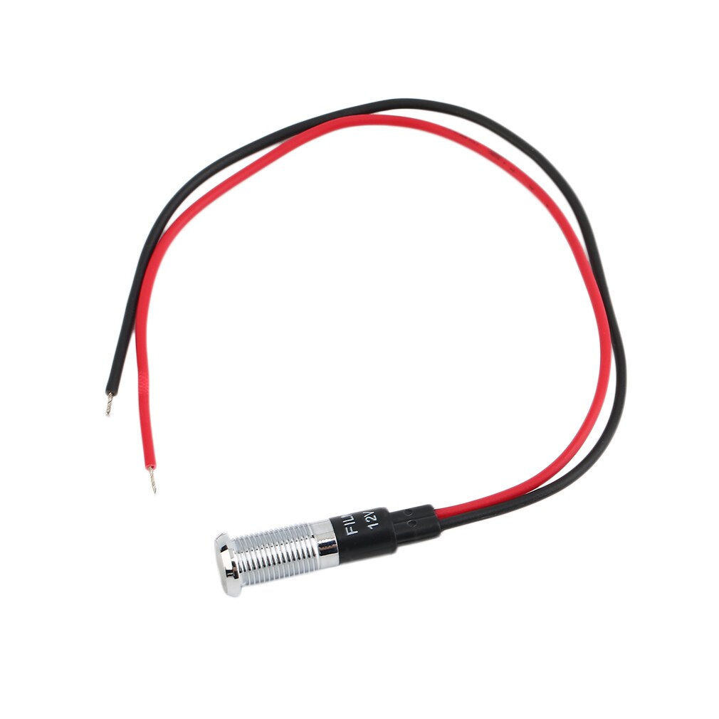 Universal 12V 8mm LED Dash Pilot Panel Indicator Warning Light Lamp Car Boat Marine Truck Colorful Light