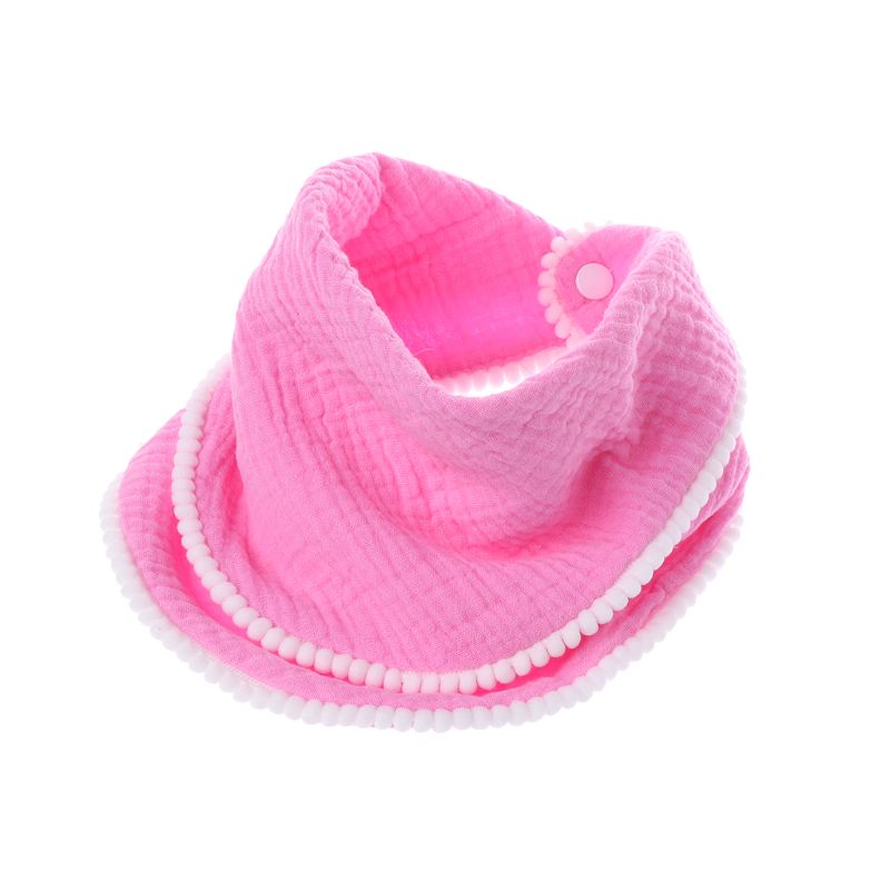 Baby Spucktücher Baumwolle Blick Musselin Baby Lätzchen Bandanas Weiche Atmungsaktive Neugeborene Handtuch Schal: heiß Rosa