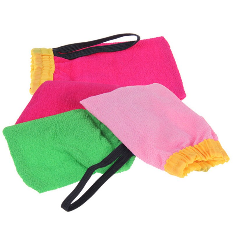 1Pcs Koreaanse Magic Peeling Handschoen Hammam Scrub Mitt Exfoliating Tan Verwijdering Mitt Bad Accessoires Willekeurige Kleur