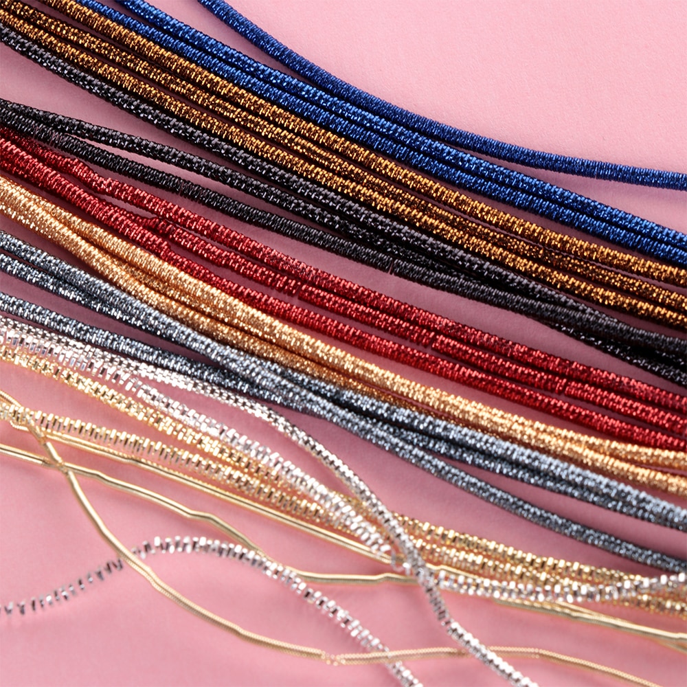 1.0mm Embroidery Thread French Bullion Wire Gold Wire Silver Wire Indian Silk Diameter Round Silk Bright Silk Hand Cross Stitch