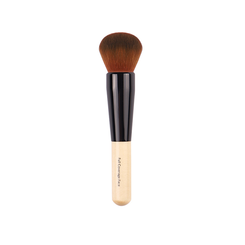 Brochas de maquillaje de lujo, pincel plano superior para base, pincel grande para reparación de cara, brocha de contorno para crema líquida en polvo: Default Title