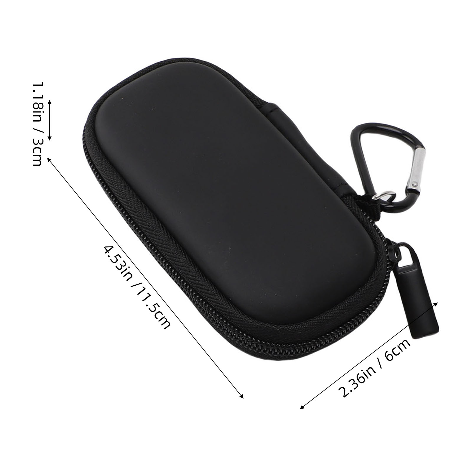 Custodia rigida da viaggio adatta antiurto per KardiaMobile portatile facile da usare con cinturino con fibbia da arrampicata per lo sport
