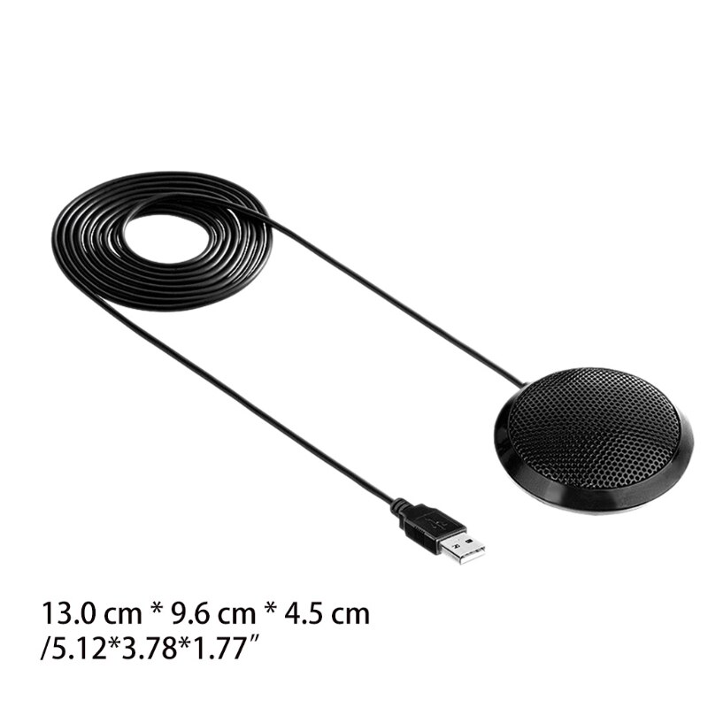 Micrófono USB para reuniones de negocios, PC, portátil, escritorio, Mac y Mac book, mesa portátil para chatear en línea